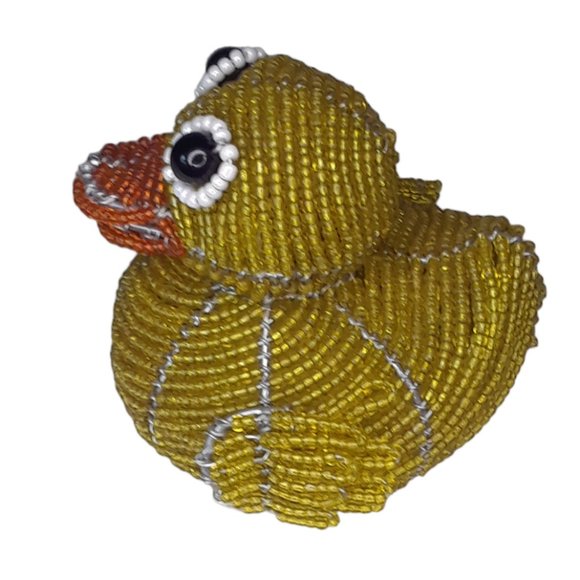 Grass Roots Beadworx Duck Seed Bead and Wire Duck NWT - Picture 2 of 7
